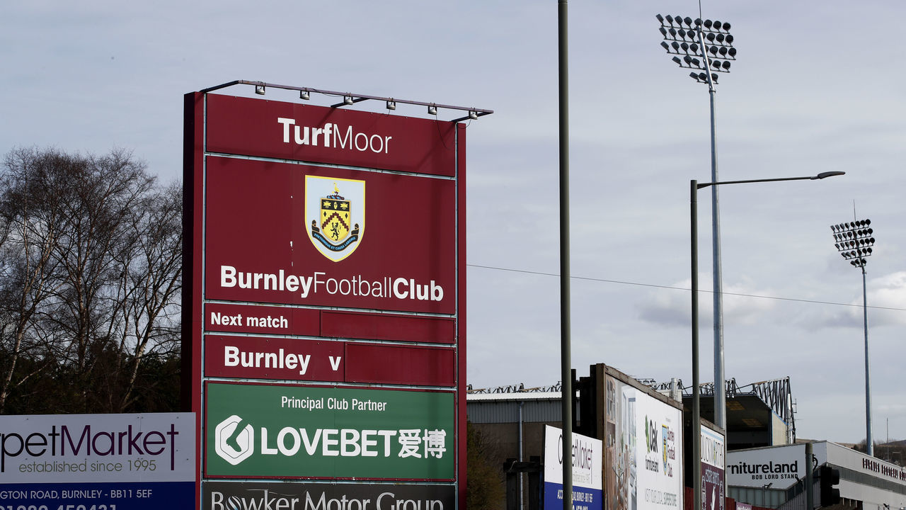 BURNLEY, ENGLAND - MARCH 19: A General view of Turf Moor, home to Burnley FC photographed on March 19, 2020 in Burnley, England.