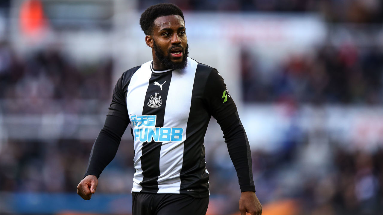NEWCASTLE UPON TYNE, ENGLAND - FEBRUARY 29: Danny Rose of Newcastle United during the Premier League match between Newcastle United and Burnley FC at St. James Park on February 29, 2020 in Newcastle upon Tyne, United Kingdom.