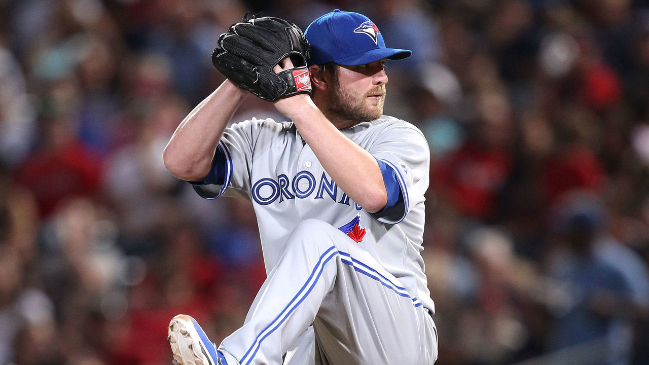 ATLANTA, GA - JUNE 08: Pitcher Kyle Drabek #4 of the Toronto Blue Jays throws a pitch during the game against the Atlanta Braves at Turner Field on June 8, 2012 in Atlanta, Georgia.