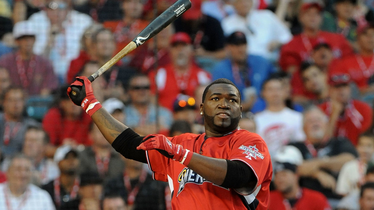ANAHEIM, CA - JULY 12: American League All-Star David Ortiz #34 of the Boston Red Sox at bat during the fianl round of the 2010 State Farm Home Run Derby during All-Star Weekend at Angel Stadium of Anaheim on July 12, 2010 in Anaheim, California.