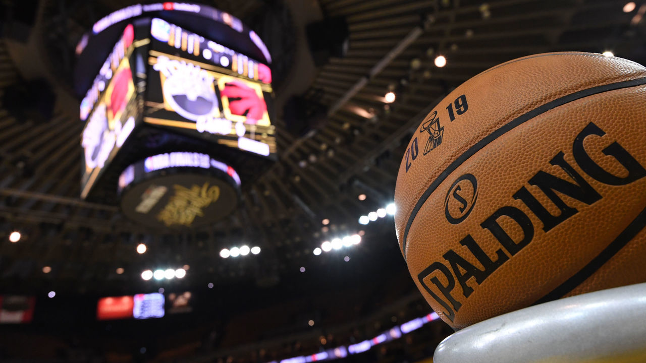 OAKLAND, CA - JUNE 13: A generic photo of the game ball used for Game Six of the NBA Finals on June 13, 2019 at ORACLE Arena in Oakland, California. NOTE TO USER: User expressly acknowledges and agrees that, by downloading and/or using this photograph, user is consenting to the terms and conditions of Getty Images License Agreement. Mandatory Copyright Notice: Copyright 2019 NBAE