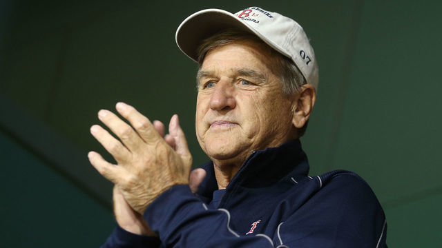 BOSTON, MA - OCTOBER 5: Former Boston Bruins Bobby Orr watching the game. Boston Red Sox hosted the New York Yankees in Game 1 of the ALDS at Fenway Park in Boston on Oct. 05, 2018.
