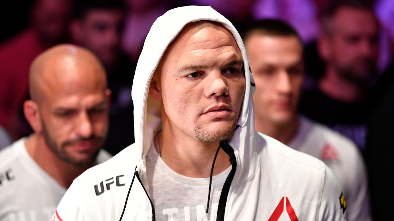 STOCKHOLM, SWEDEN - JUNE 01: Anthony Smith prepares to enter the Octagon prior to his light heavyweight bout against Alexander Gustafsson of Sweden during the UFC Fight Night event at Ericsson Globe on June 1, 2019 in Stockholm, Sweden.