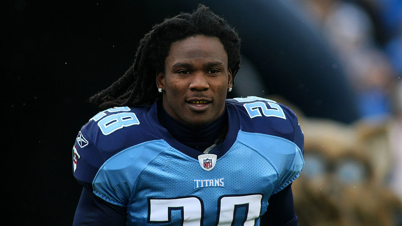 December 5 2010: Tennessee Titans runningback Chris Johnson (28) during player introductions. The Jacksonville Jaguars defeated the Tennessee Titans 17-6 at LP Field in Nashville, Tn.