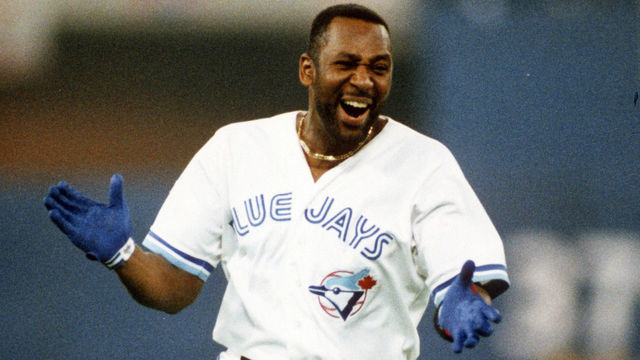TORONTO, ON - OCTOBER 23: Joe Carter #29 of the Toronto Blue Jays trots around the bases with jubilation after hitting a game winning and World Series winning three-run home run in the bottom of the ninth inning against the Philadelphia Phillies during game 6 of the World Series on October 23, 1993 at Exhibition Stadium in Toronto, Ontario. Toronto won the series 4 games to 2.