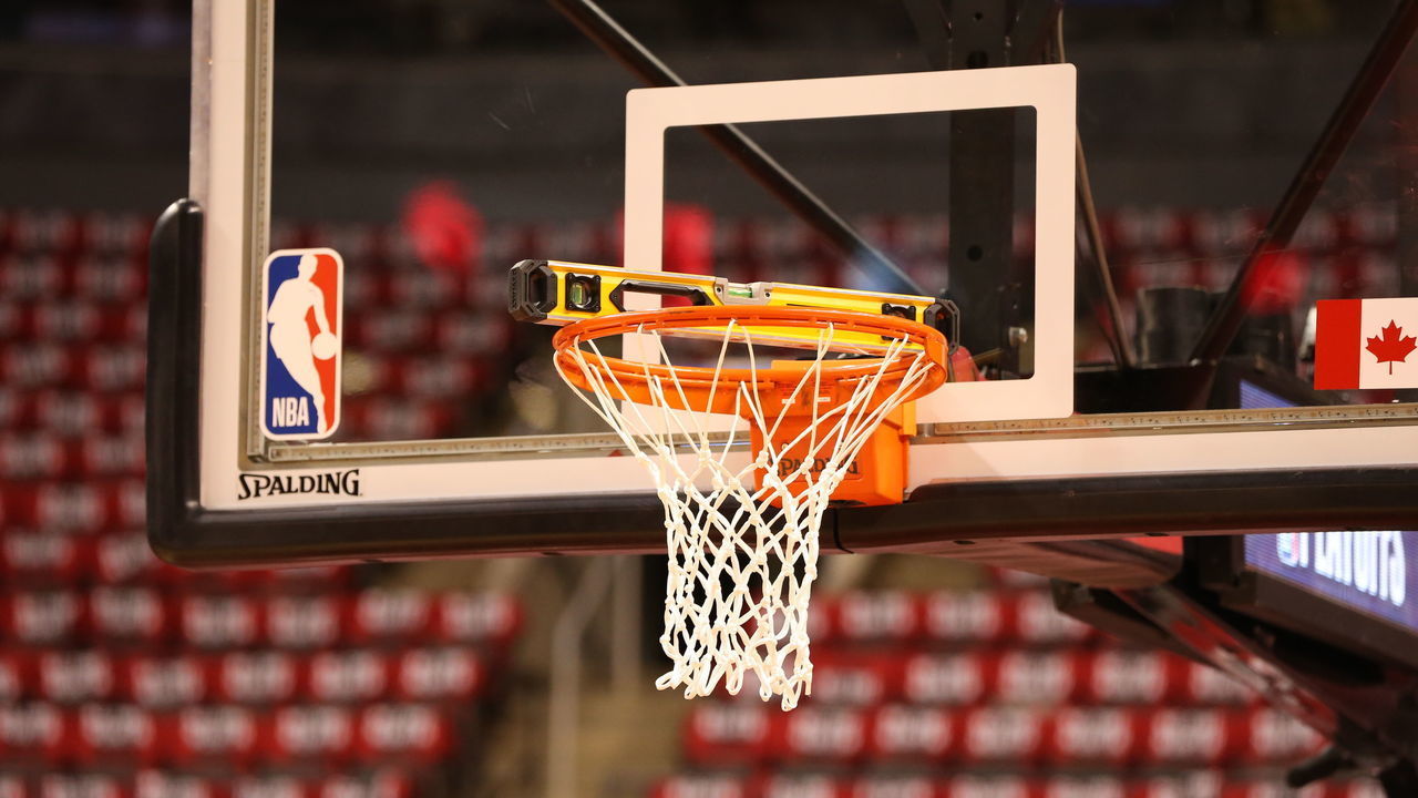 TORONTO, CANADA - APRIL 13: A generic photograph of the hoop prior to Game One of Round One of the 2019 NBA Playoffs on April 13, 2019 at the Scotiabank Arena in Toronto, Ontario, Canada. Mandatory Copyright Notice: Copyright 2019 NBAE