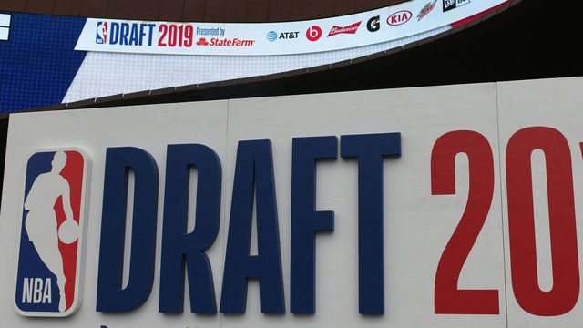 BROOKLYN, NY - JUNE 20: A general view of 2019 Draft signage outside of the Barclays Center before the 2019 NBA Draft on June 20, 2019 at the Barclays Center in Brooklyn, New York. NOTE TO USER: User expressly acknowledges and agrees that, by downloading and/or using this photograph, user is consenting to the terms and conditions of the Getty Images License Agreement. Mandatory Copyright Notice: Copyright 2019 NBAE