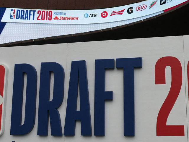 BROOKLYN, NY - JUNE 20: A general view of 2019 Draft signage outside of the Barclays Center before the 2019 NBA Draft on June 20, 2019 at the Barclays Center in Brooklyn, New York. NOTE TO USER: User expressly acknowledges and agrees that, by downloading and/or using this photograph, user is consenting to the terms and conditions of the Getty Images License Agreement. Mandatory Copyright Notice: Copyright 2019 NBAE