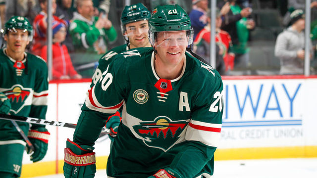 SAINT PAUL, MN - FEBRUARY 13: Ryan Suter #20 of the Minnesota Wild warms up prior to the game against the New York Rangers at the Xcel Energy Center on February 13, 2020 in Saint Paul, Minnesota.