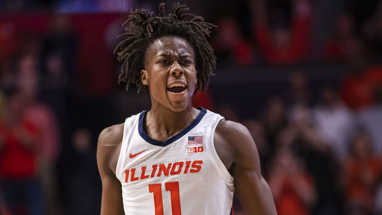 CHAMPAIGN, IL - MARCH 08: Ayo Dosunmu #11 of the Illinois Fighting Illini is seen during the game against the Iowa Hawkeyes at State Farm Center on March 8, 2020 in Champaign, Illinois.