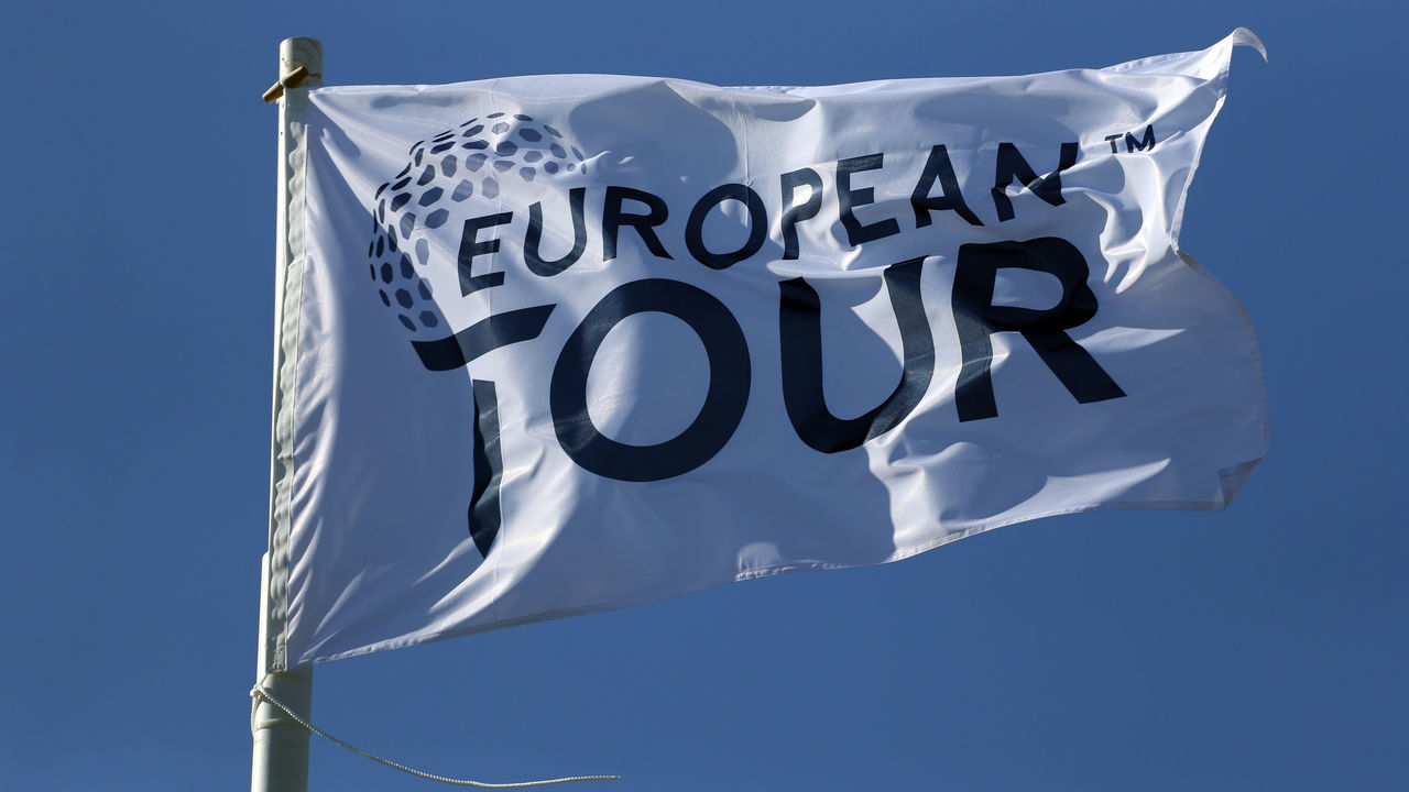QUARTEIRA, PORTUGAL - OCTOBER 24: Flags blow in the wind during Day One of the Portugal Masters at Dom Pedro Victoria Golf Course on October 24, 2019 in Quarteira, Portugal.