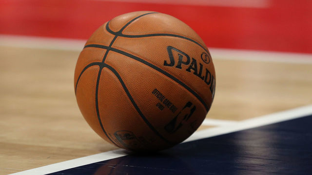 WASHINGTON, DC - MARCH 10: A general view of an NBA basketball at Capital One Arena on March 10, 2020 in Washington, DC.
