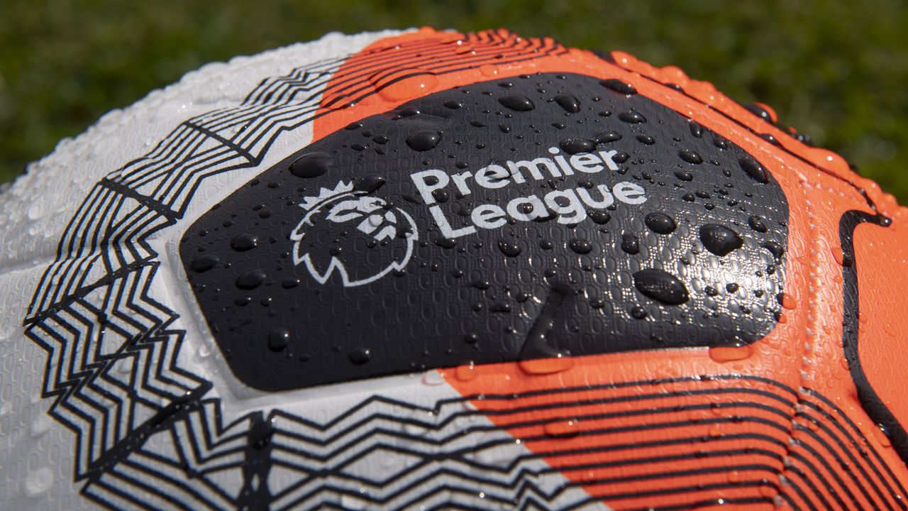 WHICHFORD, ENGLAND - APRIL 17: Nike Premier League Strike Football photographed on April 23, 2020 in Whichford, Warwickshire, United Kingdom. No Premier League matches have been played since March 9th due to the Coronavirus Covid-19 pandemic.