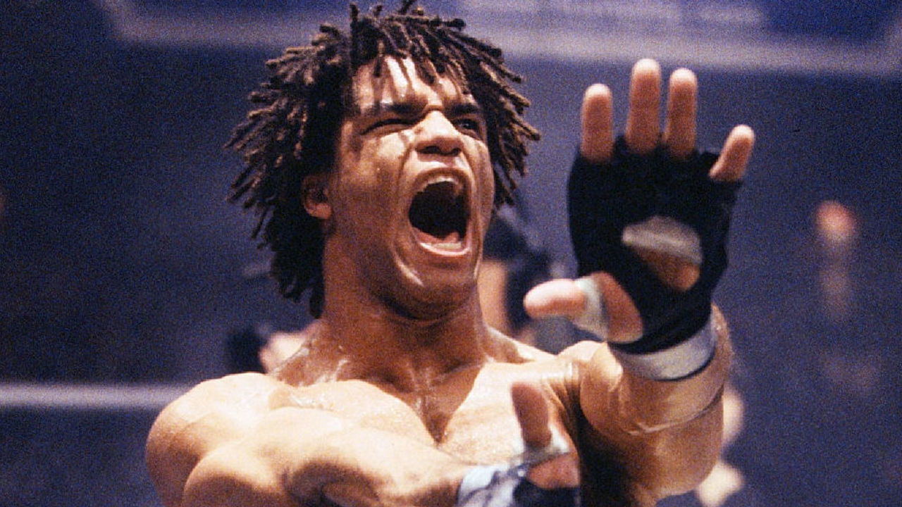 ATLANTIC CITY, NJ - MAY 04: Carlos Newton defeats Pat Miletich to win the UFC Welterweight Championship at the Trump Taj Mahal on May 4, 2001 in Atlantic City, New Jersey.