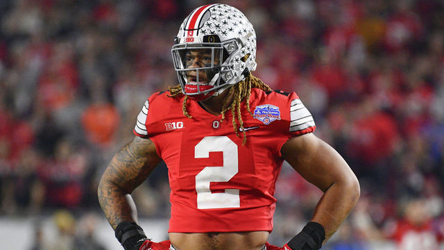 GLENDALE, AZ - DECEMBER 28: Ohio State Buckeyes defensive end Chase Young (2) looks on during the 2019 PlayStation Fiesta Bowl college football playoff semifinal game between the Ohio State Buckeyes and the Clemson Tigers on December 28, 2019 at State Farm Stadium in Glendale, AZ.