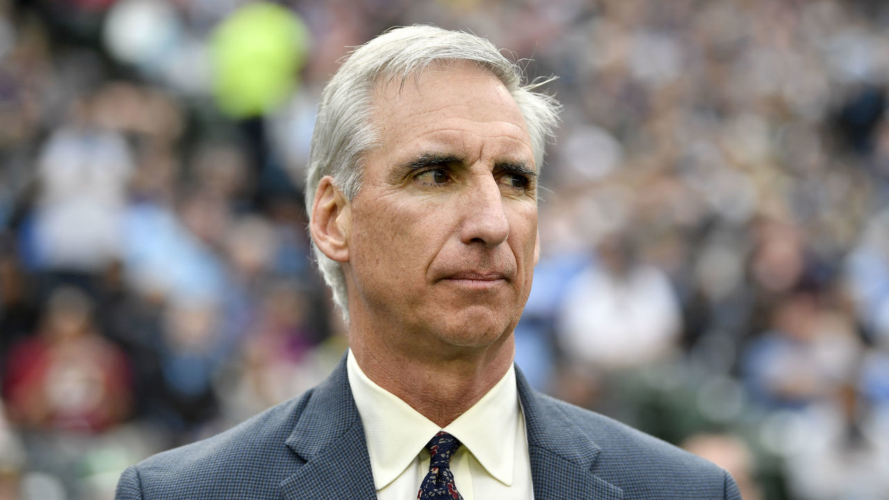 ARLINGTON, TX - FEBRUARY 09: XFL Commissioner Oliver Luck attends the XFL game between the St. Louis BattleHawks and the Dallas Renegades at Globe Life Park on February 9, 2020 in Arlington, Texas.