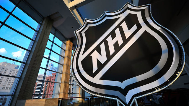 RALEIGH, NC - JANUARY 28: A giant NHL logo is seen during NHL All-Star Wide Open part of 2011 NHL All-Star Weekend on January 28, 2011 in Raleigh, North Carolina.