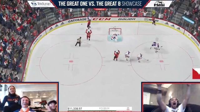 Watch: Ovechkin, Gretzky impress in NHL 20 showdown for charity