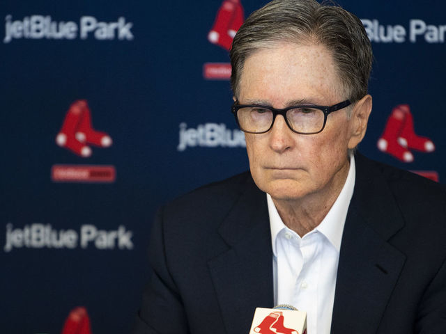 FT. MYERS, FL - FEBRUARY 17: Principal Owner John Henry of the Boston Red Sox speaks to the media during a press conference during a team workout on February 17, 2020 at jetBlue Park at Fenway South in Fort Myers, Florida.