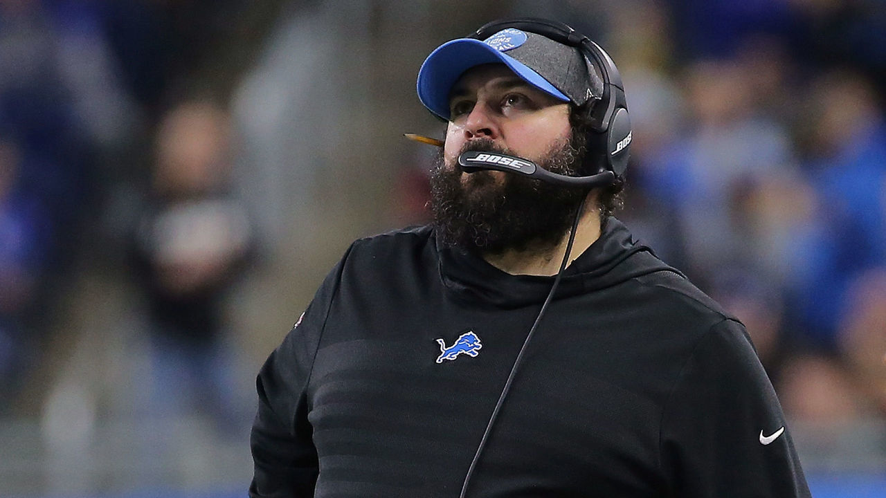DETROIT, MI - DECEMBER 29: Head Coach Matt Patricia of the Detroit Lions watches the action during the second quarter of the game against the Green Bay Packers at Ford Field on December 29, 2019 in Detroit, Michigan.