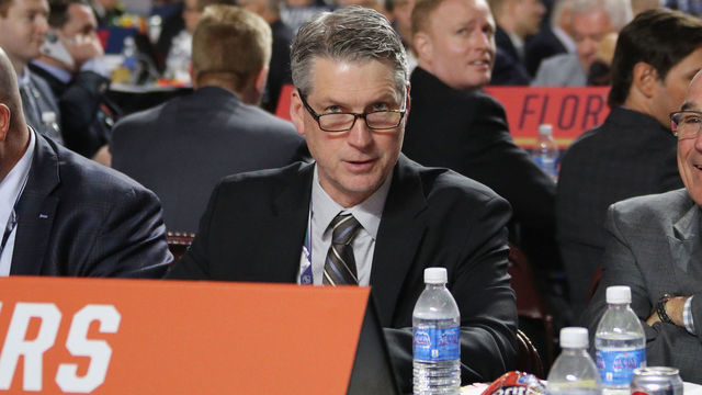 VANCOUVER, BRITISH COLUMBIA - JUNE 22: Chuck Fletcher of the Philadelphia Flyers attends the 2019 NHL Draft at the Rogers Arena on June 22, 2019 in Vancouver, Canada.