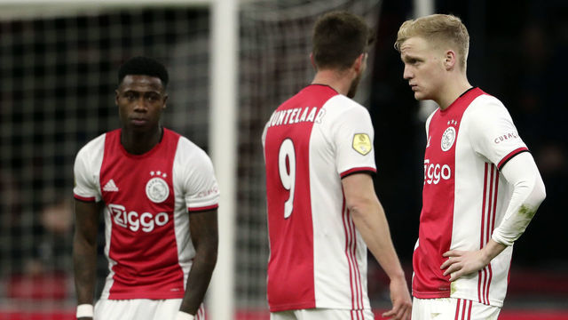 AMSTERDAM, NETHERLANDS - MARCH 1: Donny van de Beek of Ajax during the Dutch Eredivisie match between Ajax v AZ Alkmaar at the Johan Cruijff Arena on March 1, 2020 in Amsterdam Netherlands