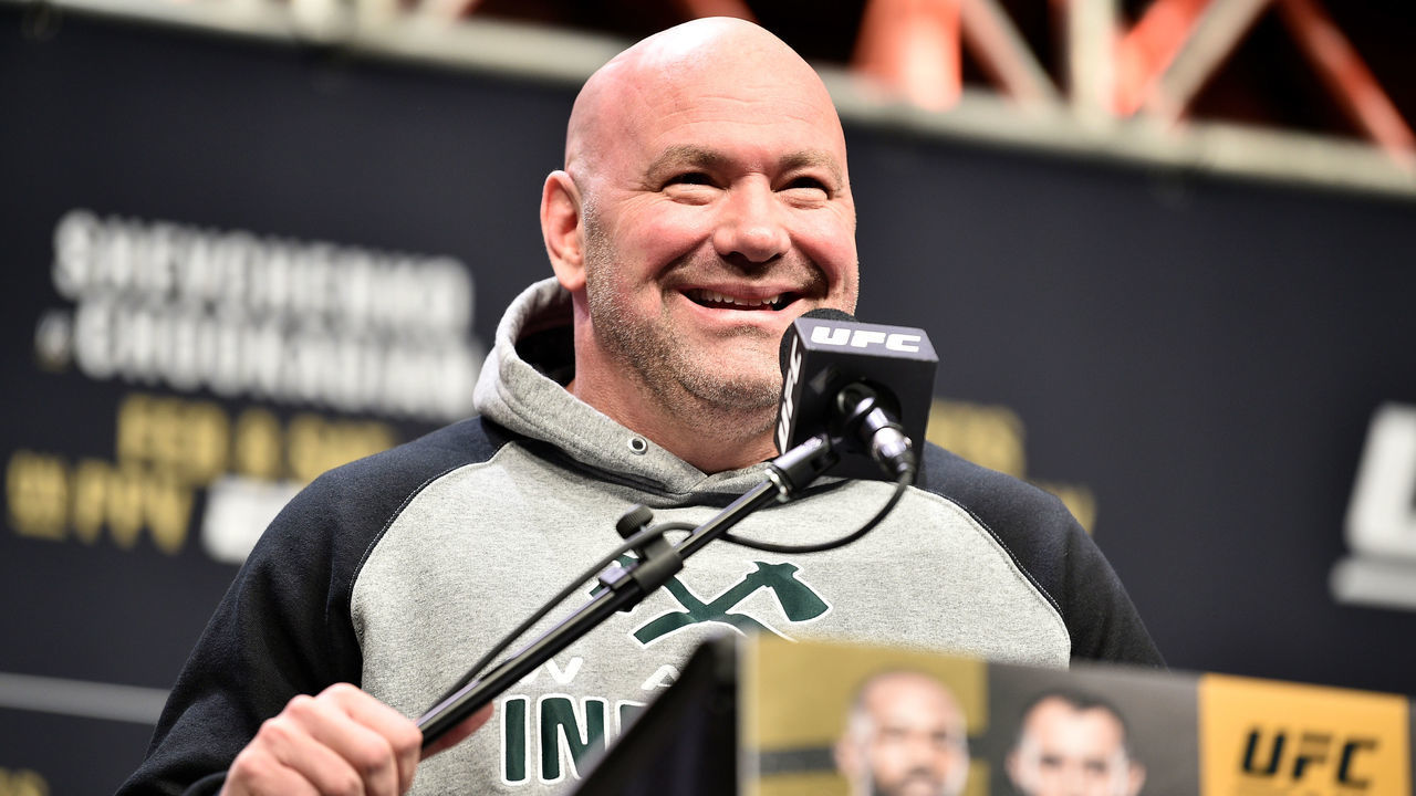 LAS VEGAS, NEVADA - DECEMBER 13: UFC President Dana White speaks to the media during the UFC 247 Press Conference at T-Mobile Arena on December 13, 2019 in Las Vegas, Nevada.
