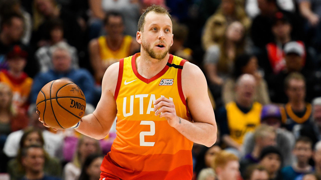 SALT LAKE CITY, UT - MARCH 09: Joe Ingles #2 of the Utah Jazz in action during a game against the Toronto Raptors at Vivint Smart Home Arena on March 9, 2020 in Salt Lake City, Utah. NOTE TO USER: User expressly acknowledges and agrees that, by downloading and/or using this photograph, user is consenting to the terms and conditions of the Getty Images License Agreement.