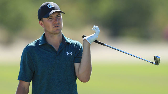 NASSAU, BAHAMAS - DECEMBER 06: Jordan Spieth of the United States plays his second shot on the third hole during the third round of the 2019 Hero World Challenge at Albany on December 06, 2019 in Nassau, Bahamas.