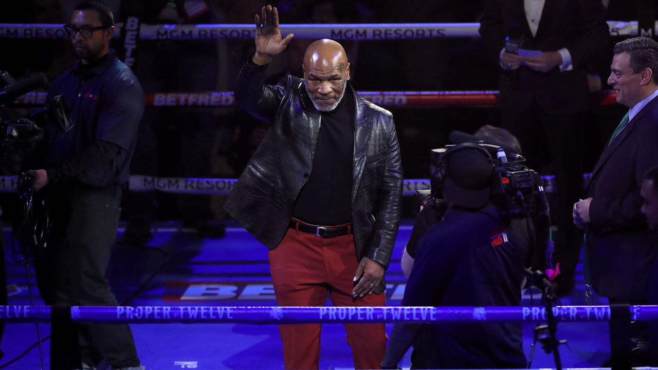 Mike Tyson honoured at the MGM Grand, Las Vegas.