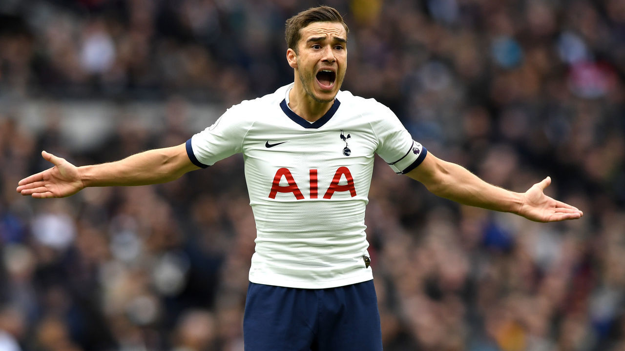 LONDON, ENGLAND - MARCH 01: Harry Winks of Tottenham Hotspur reacts during the Premier League match between Tottenham Hotspur and Wolverhampton Wanderers at Tottenham Hotspur Stadium on March 01, 2020 in London, United Kingdom.