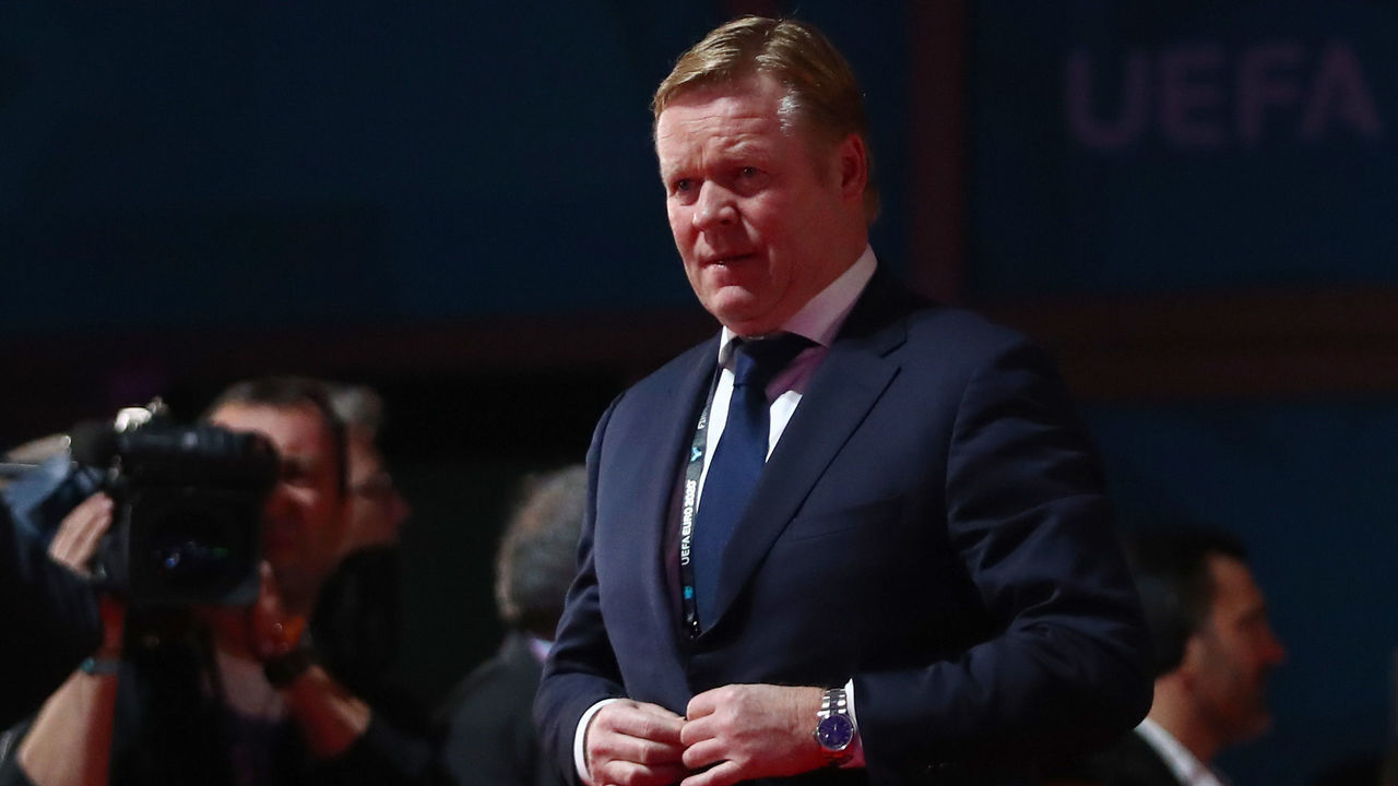 BUCHAREST, ROMANIA - NOVEMBER 30: Ronald Koeman, Netherlands Head Coach arrives at the venue prior to the UEFA Euro 2020 Final Draw Ceremony at the Romexpo on November 30, 2019 in Bucharest, Romania.
