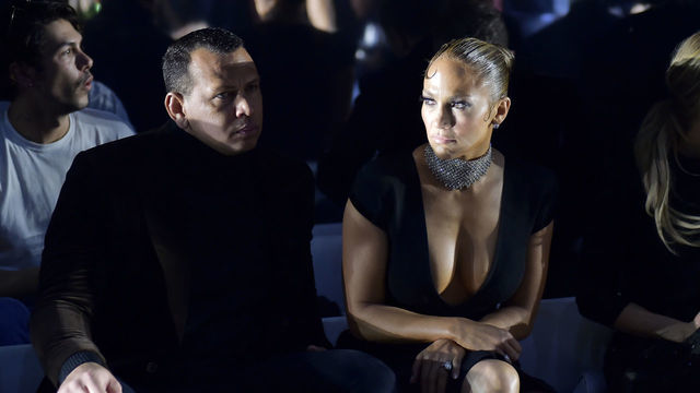 LOS ANGELES, CALIFORNIA - FEBRUARY 07: Alex Rodriguez and Jennifer Lopez attend Tom Ford: Autumn/Winter 2020 Runway Show at Milk Studios on February 07, 2020 in Los Angeles, California.