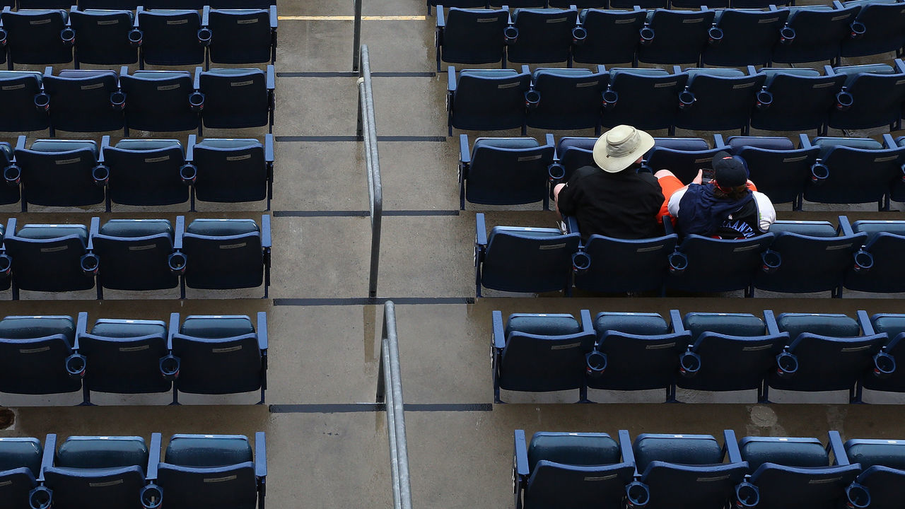 NEW YORK, NEW YORK - JUNE 10: Fans sit in the stands prior to the game between the New York Yankees and the New York Mets at Yankee Stadium on June 10, 2019 in the Bronx borough of New York City.