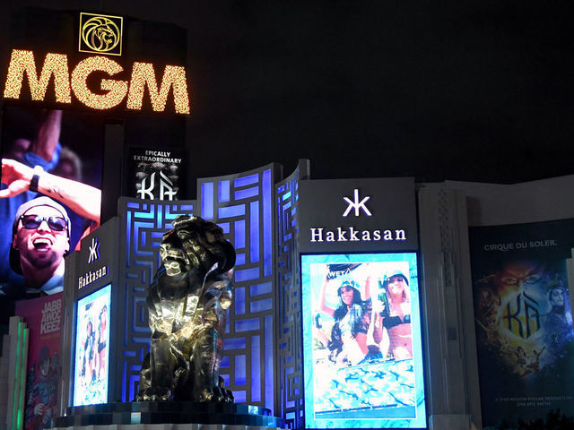 LAS VEGAS, NEVADA - MARCH 14: An exterior view shows MGM Grand & Hotel & Casino as the coronavirus continues to spread across the United States on March 14, 2020 in Las Vegas, Nevada. Several employees at MGM Resorts International hotel-casinos on the Las Vegas Strip have tested presumptive positive for COVID-19. MGM Resorts International employees who can will start working from home next week. MGM has closed all nightclubs, dayclubs, buffets, spas, gyms and salons at its properties in Las Vegas and on Monday, it will close 150 food and beverage outlets and furloughs and layoffs will begin. The World Health Organization declared the coronavirus (COVID-19) a global pandemic on March 11th.