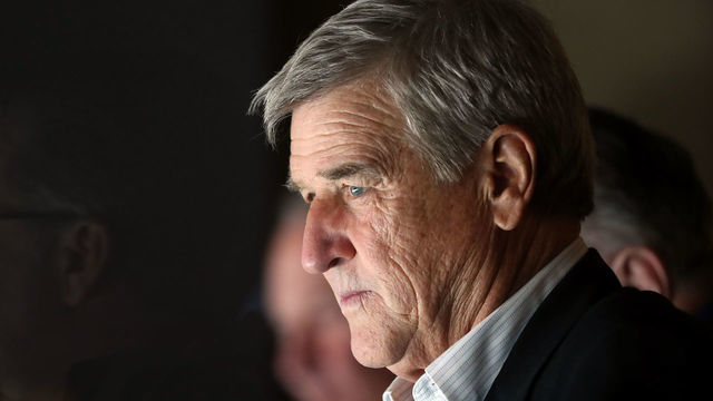 BOSTON, MASSACHUSETTS - MAY 09: Hockey Hall of Famer and former Boston Bruins player Bobby Orr attends Game One of the Eastern Conference Final between the Carolina Hurricanes and the Boston Bruins during the 2019 NHL Stanley Cup Playoffs at TD Garden on May 09, 2019 in Boston, Massachusetts.