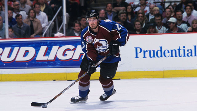 EAST RUTHERFORD, NJ - MAY 31: Milan Hejduk #23 of the Colorado Avalanche skates against the New Jersey Devils in Game 3 of the Stanley Cup Final at the Continental Airlines Arena on May 31, 2001 in East Rutherford, New Jersey.