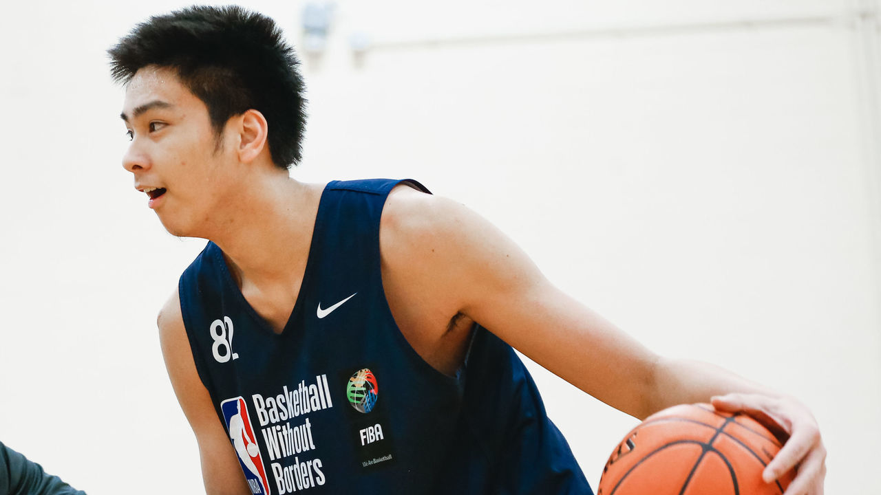 CHICAGO, IL - FEBRUARY 15: Kai Sotto #82 handles the ball during the BWB Camp as part of 2020 NBA All Star Weekend on February 15, 2020 at Quest Multisport in Chicago, Illinois. Mandatory Copyright Notice: Copyright 2020 NBAE