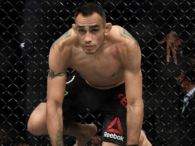 JACKSONVILLE, FLORIDA - MAY 09: Tony Ferguson of the United States prepares to fight Justin Gaethje of the United States prior to their Interim lightweight title fight during UFC 249 at VyStar Veterans Memorial Arena on May 09, 2020 in Jacksonville, Florida.