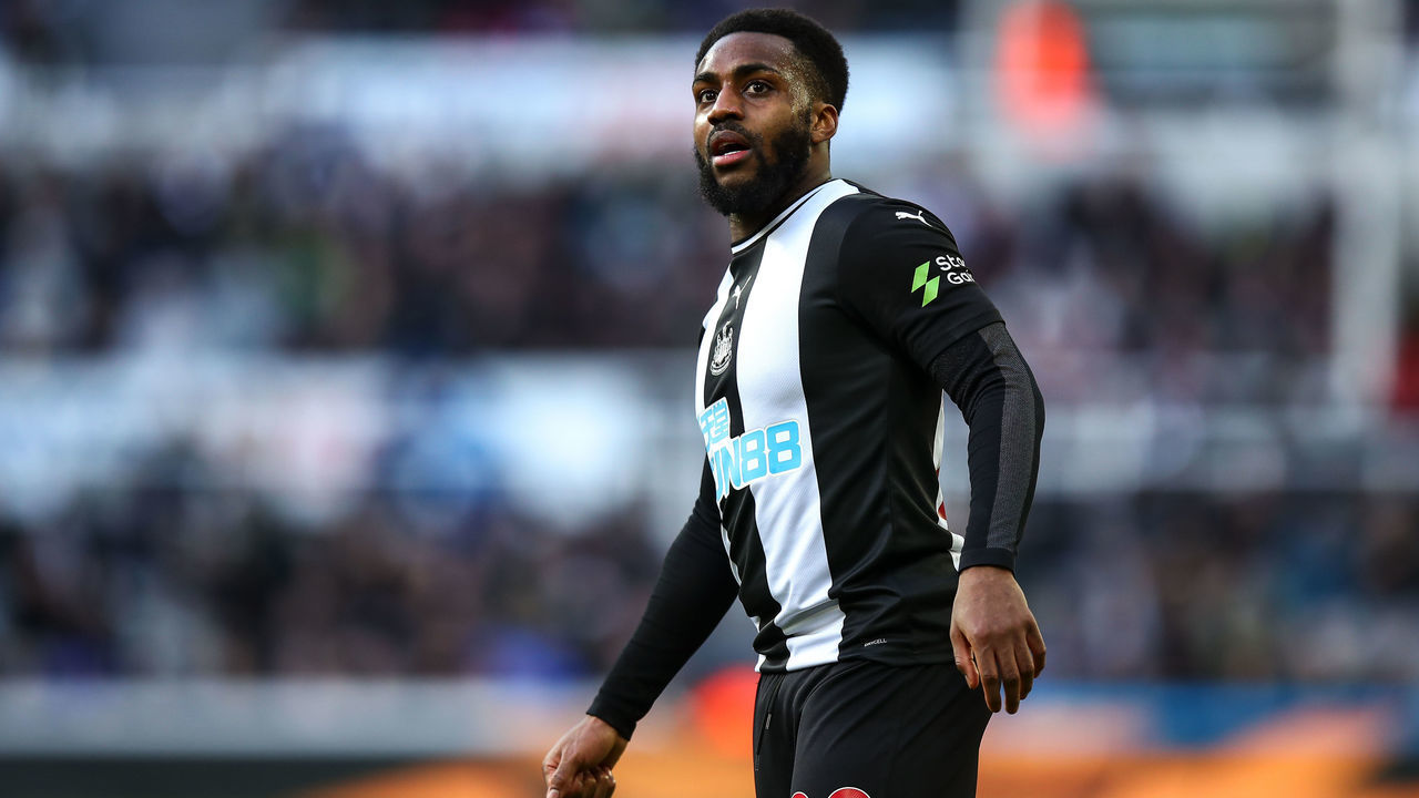 NEWCASTLE UPON TYNE, ENGLAND - FEBRUARY 29: Danny Rose of Newcastle United during the Premier League match between Newcastle United and Burnley FC at St. James Park on February 29, 2020 in Newcastle upon Tyne, United Kingdom.