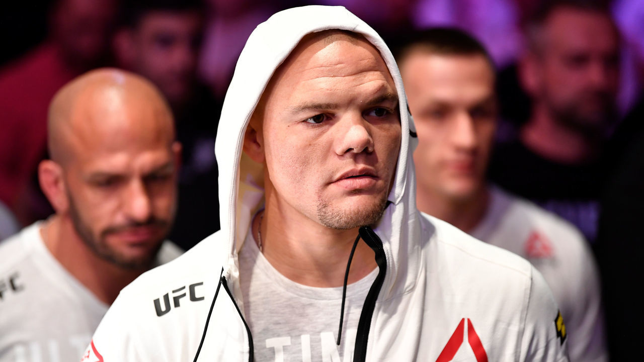 STOCKHOLM, SWEDEN - JUNE 01: Anthony Smith prepares to enter the Octagon prior to his light heavyweight bout against Alexander Gustafsson of Sweden during the UFC Fight Night event at Ericsson Globe on June 1, 2019 in Stockholm, Sweden.