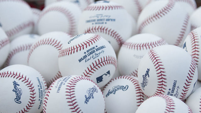 PHILADELPHIA, PA - APRIL 10: A general view of baseballs prior to the game between the Cincinnati Reds and Philadelphia Phillies at Citizens Bank Park on April 10, 2018 in Philadelphia, Pennsylvania.
