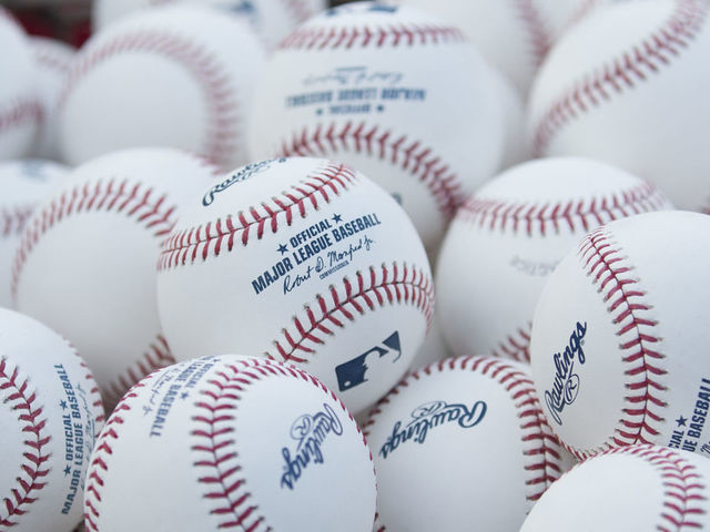PHILADELPHIA, PA - APRIL 10: A general view of baseballs prior to the game between the Cincinnati Reds and Philadelphia Phillies at Citizens Bank Park on April 10, 2018 in Philadelphia, Pennsylvania.