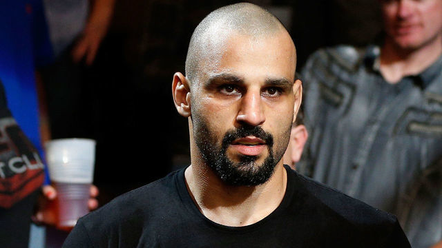 CINCINNATI, OH - MAY 10: Costas Philippou enters the arena before his middleweight fight against Lorenz Larkin during the UFC Fight Night event at the U.S. Bank Arena on May 10, 2014 in Cincinnati, Ohio.
