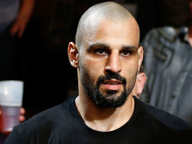 CINCINNATI, OH - MAY 10: Costas Philippou enters the arena before his middleweight fight against Lorenz Larkin during the UFC Fight Night event at the U.S. Bank Arena on May 10, 2014 in Cincinnati, Ohio.