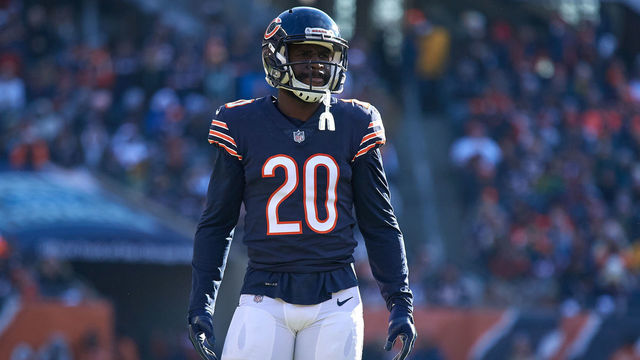 CHICAGO, IL - DECEMBER 16: Chicago Bears cornerback Prince Amukamara (20) looks on in action during an NFL game between the Green Bay Packers and the Chicago Bears on December 16, 2018 at Soldier Field in Chicago, IL.