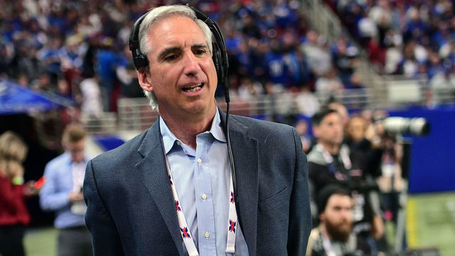 ST. LOUIS, MO - FEBRUARY 23: CEO and XFL Commissioner Oliver Luck watches action on the field during an XFL game between the New York Guardians and the St. Louis BattleHawks, on February 23, 2020, at The Dome at America's Center, St. Louis, MO. Photo by Keith Gillett/Icon Sportswire via Getty Images)