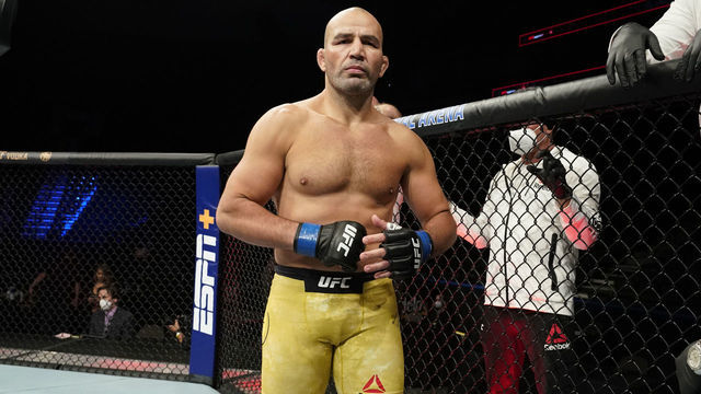 JACKSONVILLE, FLORIDA - MAY 13: Glover Teixeira of Brazil prepares to fight Anthony Smith in their light heavyweight bout during the UFC Fight Night Event at VyStar Veterans Memorial Arena on May 13, 2020 in Jacksonville, Florida.