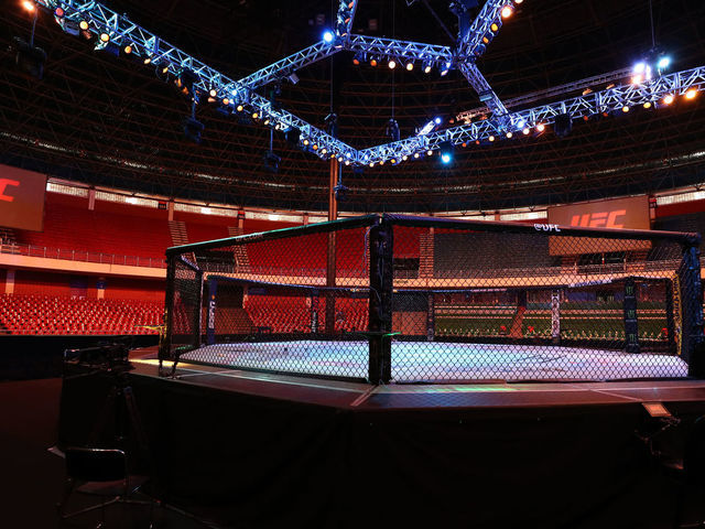 BRASILIA, BRAZIL - MARCH 14: A general view of the Octagon prior to the UFC Fight Night event on March 14, 2020 in Brasilia, Brazil.