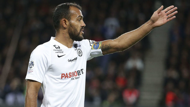 PARIS, FRANCE - FEBRUARY 1: Vitorino Hilton of Montpellier during the Ligue 1 match between Paris Saint-Germain (PSG) and Montpellier Herault SC (MHSC) at Parc des Princes stadium on February 1, 2020 in Paris, France.